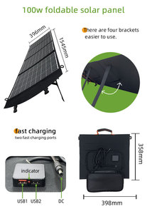 Panneau solaire monocristallin pliable portable en verre ETFE de 100 W, 240 W, 150 W, 200 W, 160 W pour usage domestique - Product Image 2