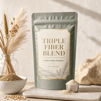 Poudre de fibres brutes bio de 15 graines germinées 300g, sans ballonnements, pour l'intestin sensible, complément bien-être intestinal, fabrication OEM