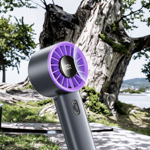 Ventilador de Mano Eléctrico con Carga USB, Motor sin Escobillas, Diseño Plegable sin Aspas, Pantalla Digital, Velocidad del Viento Ajustable (Más de 5 velocidades) - Product Image 3