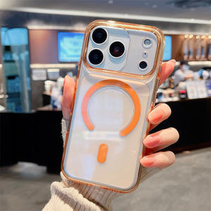 เคสโทรศัพท์ใสกันกระแทก ไม่เหลือง  แบบแม่เหล็กอัจฉริยะ สำหรับ iPhone 14 15 16 17 Pro <span class=keywords><strong>Max</strong></span>  วัสดุโพลีคาร์บอเนต - Product Image 1