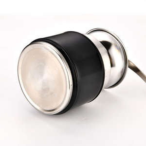 Moulin à épices manuel en acier inoxydable pour café, grains et poivre – Outil de cuisine fait main - Product Image 5