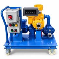 Ensemble de pompe à carburant portable avec moteur électrique et débitmètre volumétrique