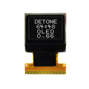 Pantalla OLED flexible de 0,66 pulgadas, 64x48 puntos, 28 Pines, SPI, IIC, blanco, IC SSD1306, módulos de papel electrónico, módulos de pantalla OLED de 0,66" - Product Image 2
