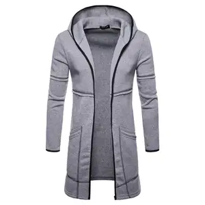 casacos homens estilos ocidentais Suppliers-Mysweeby casaco masculino de estilo ocidental, jaqueta longa grossa para homens, de inverno