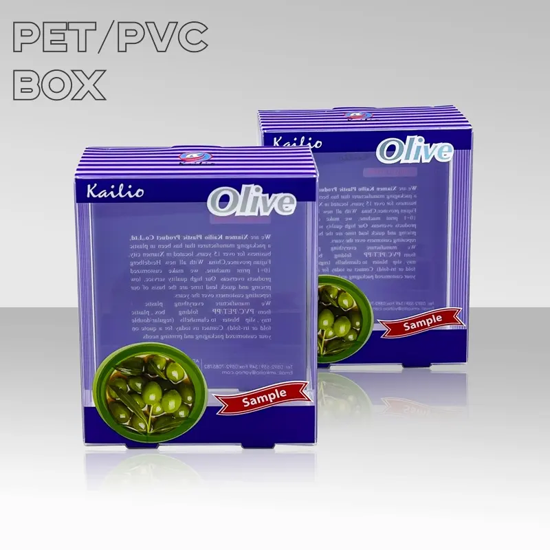 맞춤형 인쇄 PET PVC PP 플라스틱 스킨 케어 화장품 포장 상자 회춘 세트 재활용 재료로 만든 아세테이트 상자