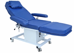 Fauteuil de donneur de sang réglable, fauteuil de prélèvement sanguin, lit médical pour donneur avec accoudoirs, équipement de banque de sang inclinable hydrauliquement - Product Image 2