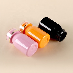 Flacon capsule personnalisé bleu rouge blanc, emballage pharmaceutique, flacon en plastique PET, pot à pilules pour produits de santé avec bouchon à vis - Product Image 6