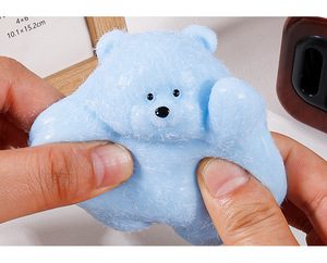 ตุ๊กตาหมีบีบเล่นนุ่มนิ่มน่ารักแบบใหม่ - ของเล่นบีบคลายเครียดสุดน่ารักสำหรับเด็ก ผู้ใหญ่ ของขวัญสำหรับโต๊ะทำงาน ของชำร่วยงานปาร์ตี้ บรรเทาความวิตกกังวล - Product Image 2