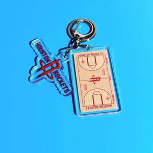 NBA Lakers นักรบกรรไกรตัดอวนกริซลี่พวงกุญแจรถโรงเรียนจี้สำหรับแฟนกีฬาวัสดุพลาสติกที่ทนทาน - Product Image 5