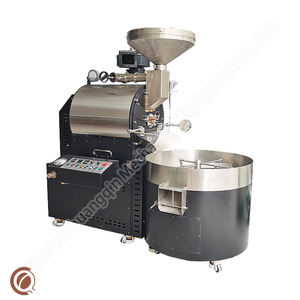 Torréfacteur de café à moitié à air chaud et à moitié à feu direct Machine à torréfier le café 20kg Équipement de boulangerie en grains de café - Product Image 2