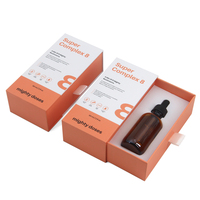 Boîte d'emballage personnalisée pour flacon compte-gouttes rigide, emballage de luxe pour soins de la peau, huile essentielle pour cheveux et barbe
