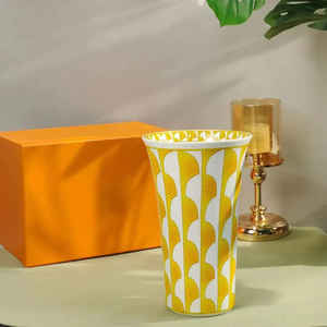 Vase de créateur Coffret cadeau Vase multicolore léger de luxe Vase chariot Mosaïque Style européen Coffret cadeau avec boîte - Product Image 2