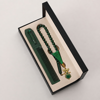 Perles de prière musulmanes Tasbih, peigne à barbe métallique de poche, coffret cadeau thème Arabie Saoudite, cadeaux pour le Ramadan, l'Aïd, les jours nationaux et les événements d'entreprise