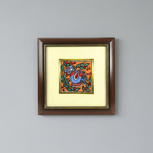 Pintura Madhubani de Bihar en Metal Hecha a Mano, Arte Folclórico Tradicional de Mithila, Decoración de Pared 3D Completa, Ojistha Industries 450 - Product Image 6