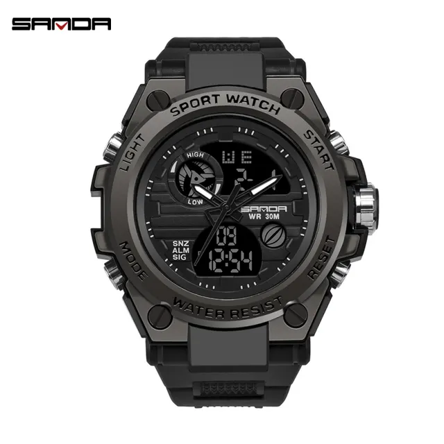 SANDA Brand G Style Men Digital Watch Shock Sports Watches Mens Fashion Waterproof LED Electronic Wristwatch Mens Relogio