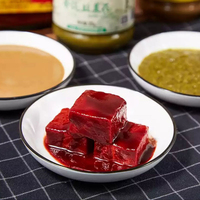 Salsa de queso de soja fermentado rojo Liubiju Halal al por mayor, 340g, para Hot Pot, condimento a granel