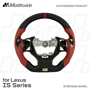 Volante de Fibra de Carbono Personalizado con Agarres de Cuero Perforado, Mejora Interior para Lexus IS RC 250 300 350 Sport 2013-2025 - Product Image 2