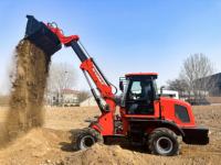 Nouvelle machine agricole de chargeuse sur pneus télescopique compacte homologuée CE moteur diesel Kubota niveau 4 mini petites chargeuses télescopiques