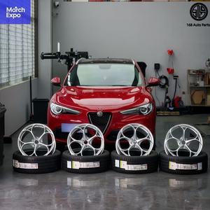 Jantes forgées sur mesure 168, 18, 19, 20 pouces, en T6061, à bas <span class=keywords><strong>prix</strong></span>, 5x110 pour Alfa Romeo Stelvio <span class=keywords><strong>Giulia</strong></span> BMW M3 G80 G81 M4 Q50 Watson - Product Image 4