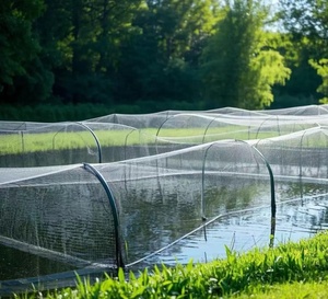 40 lưới 22 mét vuông nuôi cá lưới trắng xanh HDPE + UV ổn định cá thủy sản chiên Giun đất nuôi tôm bền - Product Image 3