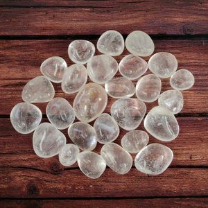 Best Selling Crystals Semi Precious Stone <b>Crafts</b> Healing Natural Stone clear Quartz Gemstone Bulk Tumble Stone Pebbles for Sale - Product Image 2