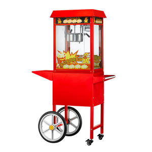 Máquina comercial para hacer palomitas de maíz con ruedas de carro y hervidor de 8 onzas para Hotel, cine en casa, a la venta, máquina para hacer palomitas de maíz - Product Image 1