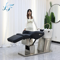Bassin de lavage de cheveux portable, réservoir d'eau de rangement, évier à shampoing mobile et lit de spa capillaire japonais
