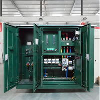 Transformateur de type américain monté sur socle 100 kVA 13,8 kV-400 V 60 Hz, sous-station compacte pour l'Amérique latine