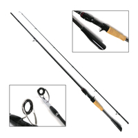 Canne à pêche spinning en carbone L006 1.98m 2.1m 2.13m 2.4m pour eau salée, carpe crucian, jigging, pêche à la mouche, pêche en lac et pêche aux leurres