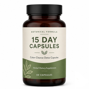 Cápsulas Detox para Limpieza de Colon de 15 Días, Quemador de Grasa Certificado, con Magnesio para la Salud Intestinal Natural y Refuerzo del Sistema Inmunitario - Product Image 1