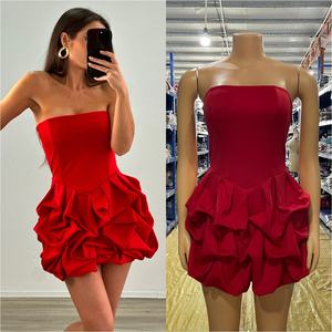 Minivestido sin tirantes CY901868 para mujer, elegante para fiesta de cumpleaños vestido de fiesta, venta al por mayor - Product Image 6