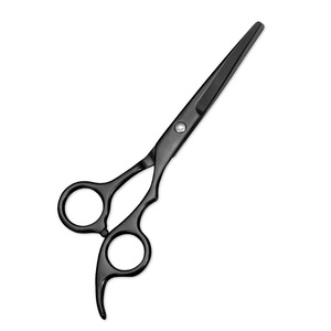 Stainless Steel Hairdressing Scissors 440C Professional Flat Shears Long Handle Blackened Hair Salon Tools - Product Image 3