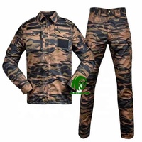 KANGO Uniforme tactique pour hommes Ensembles d'entraînement tactique camouflage Ensemble d'uniformes tactiques de sport pour hommes