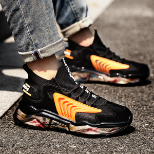 男性用カジュアルシューズ厚いソロスニーカー靴下スタイルアッパーサイズ38-46 - Product Image 2