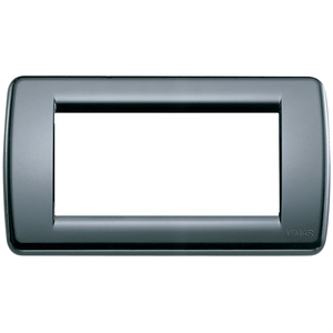 Vimar Rondo 4M Graphite Grey <b>Plate</b> 14.8x8.2 Cm Wall <b>Switch</b> Cover - Product Image 1