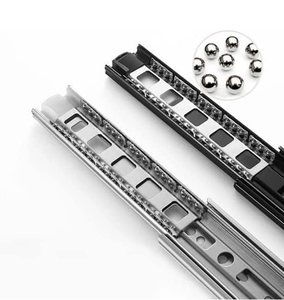 45-rộng ba phần thép hạt trượt có thể điều chỉnh im lặng phòng ngủ nhà bếp Tủ Ngăn Kéo hướng dẫn dày đường sắt bóng theo dõi - Product Image 2