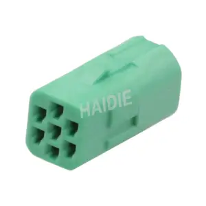 Haidie 917318-4 Conector automático verde eletrônico de 7 vias reverso da câmera
