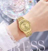 SKMEI 2508 montre pour femme boîtier en acier inoxydable résistant à l'eau 3atm montres-bracelets à quartz usine de montres de marque personnalisées de haute qualité
