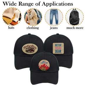 2.5インチ丸型麻布昇華パッチ（粘着裏地付き）- カスタムデザインや販促用の無地の熱転写パッチ - Product Image 3