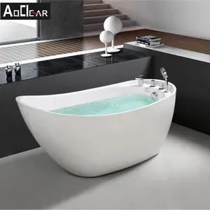 Acrylic bath bowl soaking bathing tub freestanding bathtub with shower