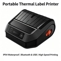 Imprimante d'étiquettes et de reçus portable SVOTON 203DPI sans fil Android/iOS/Windows 80mm BT+USB Papier thermique Garantie 1 an Certifié CE