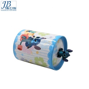 Boîte à bonbons ronde avec couvercle, 10 pièces, promotion, en étain, jouet imprimé - Product Image 2
