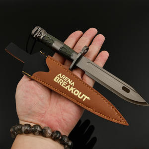 Accesorios <span class=keywords><strong>de</strong></span> <span class=keywords><strong>juego</strong></span> Arena Breakout M9 Saber mango <span class=keywords><strong>de</strong></span> aluminio recubierto sin hoja cuchillo plegable táctico <span class=keywords><strong>de</strong></span> <span class=keywords><strong>supervivencia</strong></span> al aire libre en Stock - Product Image 4