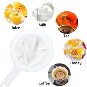 100/200/400 Mesh Washable Nylon Ultra Fine Filter Mesh Strainer Spoon Sieve Soy Milk Juice <b>Coffee</b> Tea Filter Kitchen Colander - Product Image 6