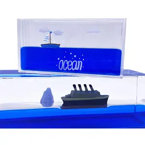 Decoración acrílica de crucero <span class=keywords><strong>que</strong></span> llega al Iceberg, adornos de escritorio para coche de <span class=keywords><strong>juguete</strong></span>, no <span class=keywords><strong>se</strong></span> hunden <span class=keywords><strong>nunca</strong></span> - Product Image 2