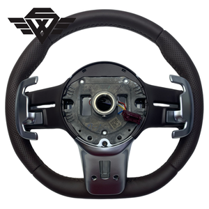 Volant en cuir véritable de haute qualité, marron, pour Mercedes Benz 223 809 C63 <span class=keywords><strong>E63</strong></span> <span class=keywords><strong>S</strong></span> Classe C W205 W213, style classique - Product Image 6