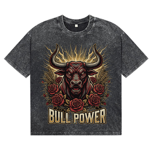 Custom High Quality Pattern Print Breathable T-Shirts for <b>Men</b> 100% Cotton Garment Washing Fabric O-Neck Short Sleeve Tees - Product Image 1