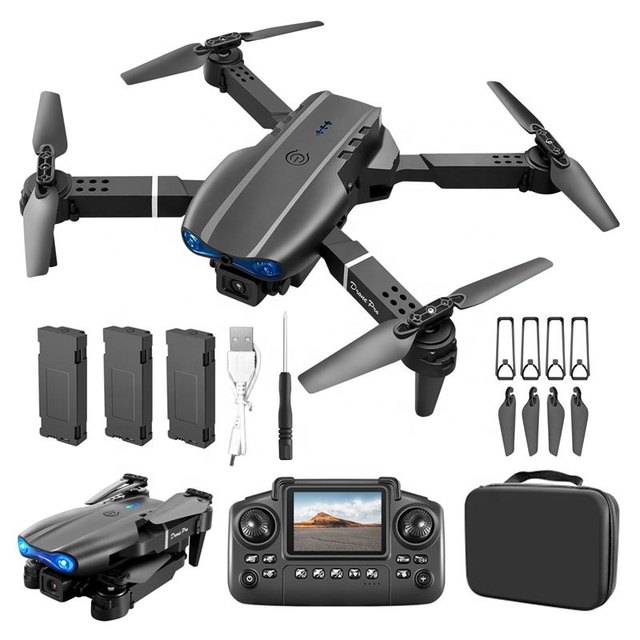 New E99 Mini Outdoors Drone With Wide Angle Camera and Screen Control Wifi Fpv Rc Foldable Quadcopter Dron