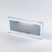 Affichage de la monnaie acrylique Cadre de support de billet de dollar autoportant de 14mm d'épaisseur Affichage 8 "X 4" disponible pour produit intérieur de 7 "X3"