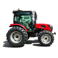 Tracteur agricole compact miniature de haute qualité 70 ch 4x4 avec moteur, boîte de vitesses et pompe multifonctionnel